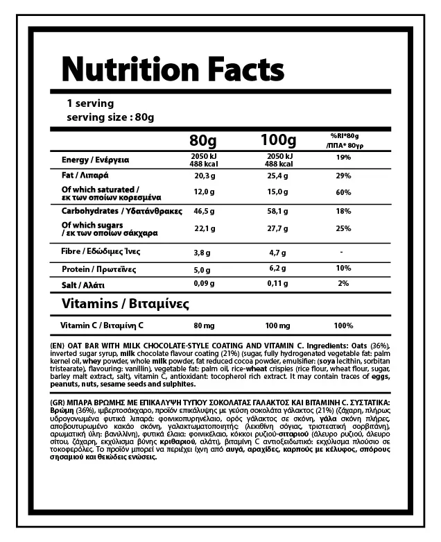 01-NY-0441 Nutrition Facts